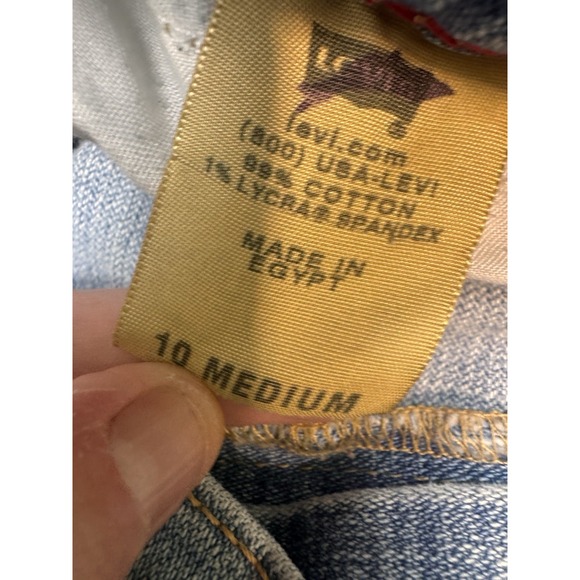 Levi's 550 Jeans Womens 10M Blue Relaxed Bootcut Stretch Y2K Light Wash Low Rise - Picture 5 of 8